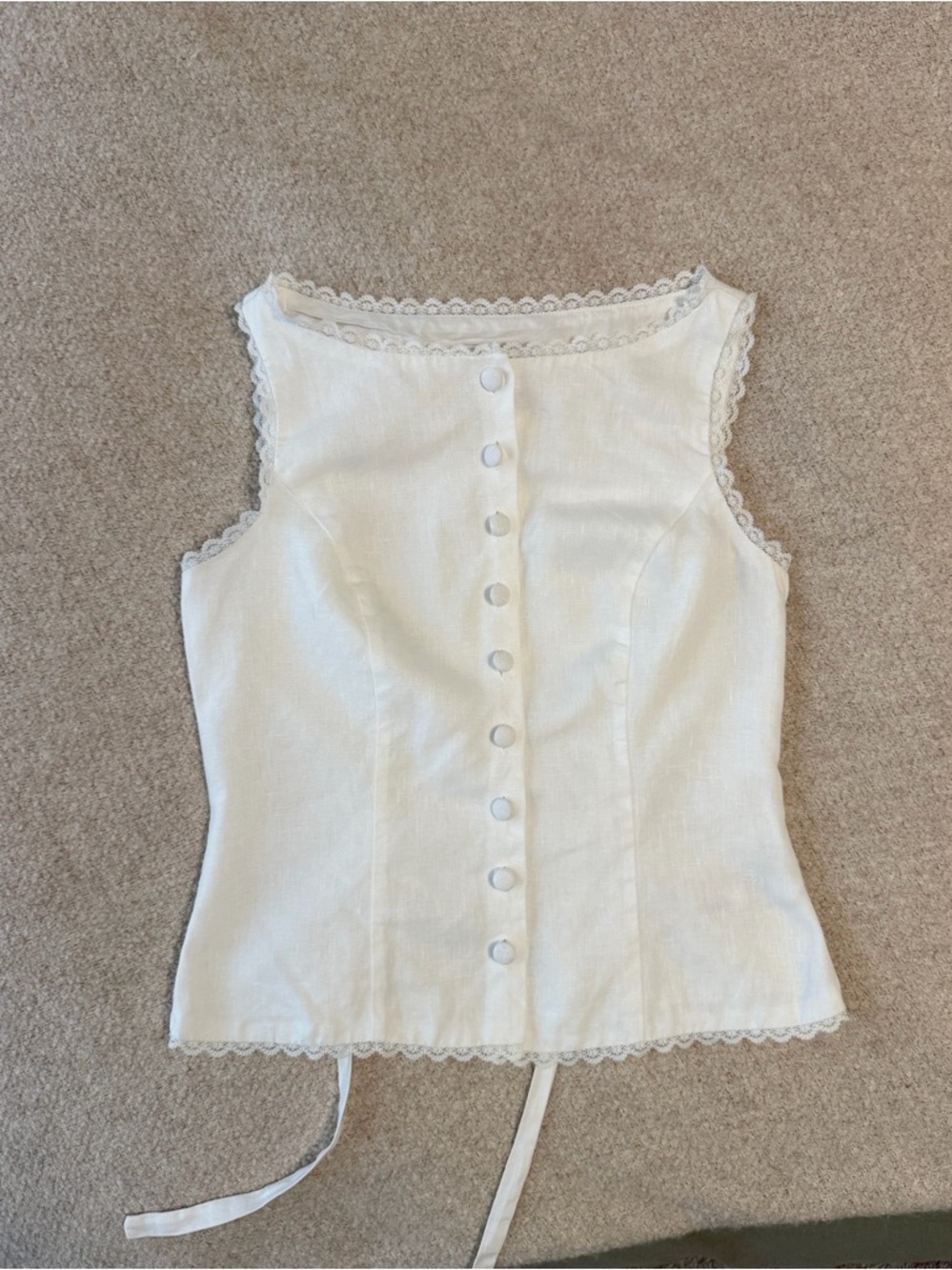 Reformation Amela Linen Top